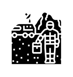 Research Team Space Exploration Glyph Icon