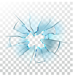 Smashed Glass Window Broken Bullet Hole