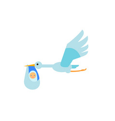 Baby And Stork Icon