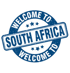 Welcome To South Africa Stamp Round