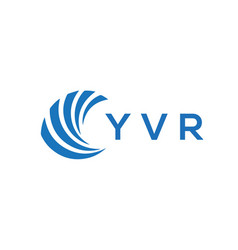 Yvr Letter Logo Design On White Background