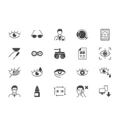 Ophthalmology Flat Icons