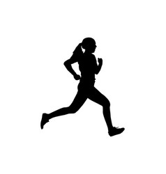 Female Running Silhouette