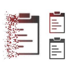 Fragmented Dotted Halftone Inventory Pad Icon