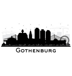 Gothenburg Sweden City Skyline Silhouette