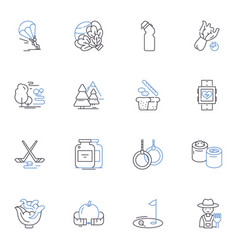 Mental And Physical Well-being Line Icons