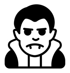 Scary Man Black Filled Outline Icon