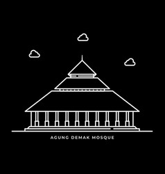 Agung Demak Mosque Icon Muslims Religion In Java