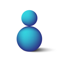 Blue Glossy Ball Stock Image