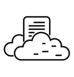 Cloud Storage Icon Outline Data Backup