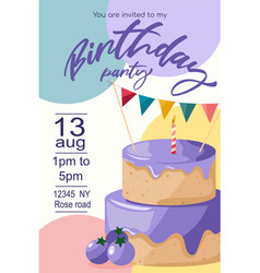 Colourful Invitation For A Birthday Party