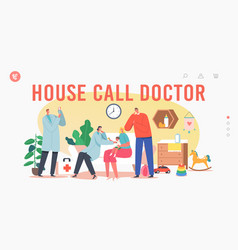 House Call Doctor Landing Page Template Family