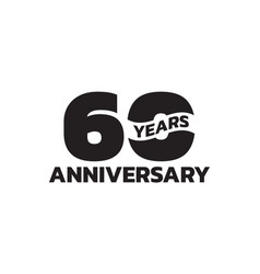 60 Years Anniversary Logo 60th Birthday Icon