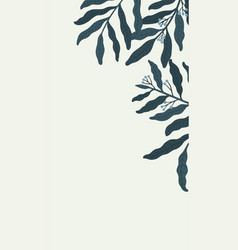 Botanical Leafy Copy Space On A Cream Phone