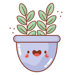 Kawaii Purple Potted Plant