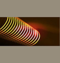 Neon Lines And Waves Abstract Background Techno