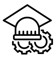 Techno Graduation Icon Outline Student