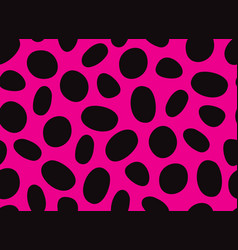 Dalmatian Pink Seamless Pattern Black Uneven