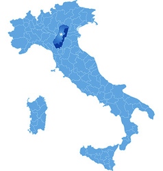 Map Of Italy Modena