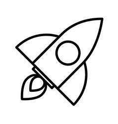 Rocket Lunch Outline Icon