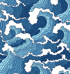 Abstract waves seamless pattern Royalty Free Vector Image