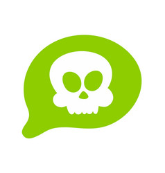 Fart Speech Bubble Bad Smell Skull With Cross