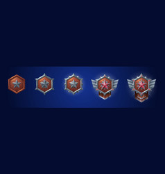 Military Game Rank Shields Set