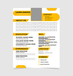 Professional Cv Or Resume Design Template