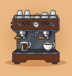 Coffee Machine Pinup Pop Art