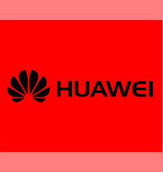 Huawei Brand Logo Phone Symbol With Name Black