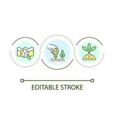 Soil Tests Loop Concept Icon