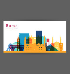 Bursa Colorful Architecture Skyline