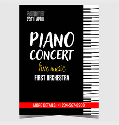 Piano Concert Poster Design Template