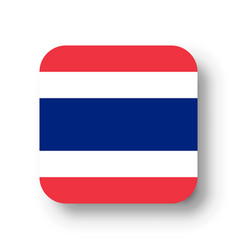 Rounded Square Flag Of Thailand