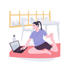 Yoga Isolated Cartoon