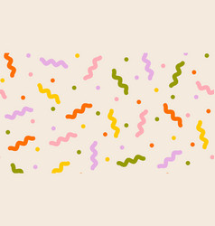 Fun Abstract Background With Colorful Confetti