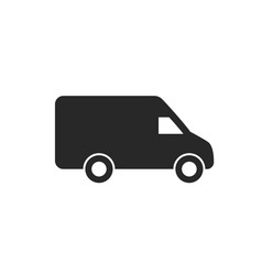 Simple Delivery Van Silhouette Icon