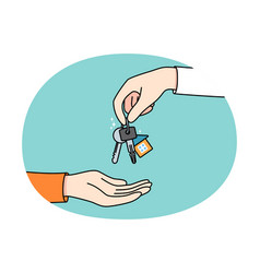 Realtor Give Keys To Client Buyer