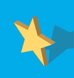 Isometric Gold Star Blue