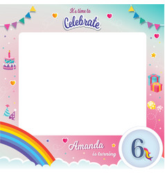 Birthday Photobooth Frame