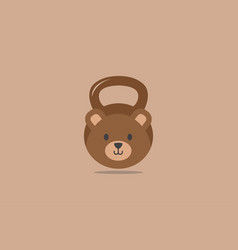 Cute Bear Kettle Bell Fitness Gym