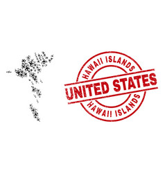 Hawaii Islands United States Watermark Badge