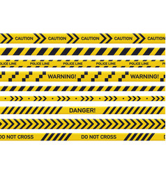 Police Yellow Line Crime Barrier Warning Lines