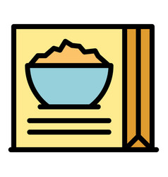 Cereal Full Pack Icon Flat