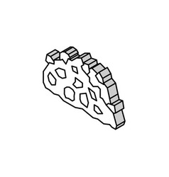 Gravel Stone Isometric Icon