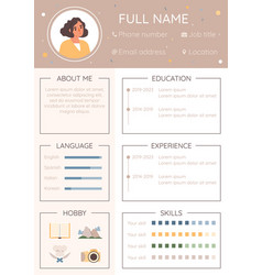 Cv Resume Example Infographics