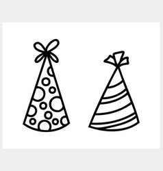 Kids Head Cone Icon Isolated Celebrate Clipart