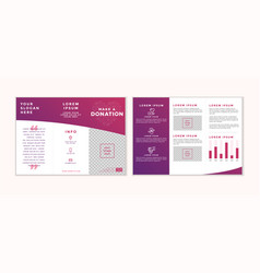 Charity And Donation Trifold Design Template