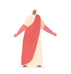 Jesus Christ With Outstretched Arms As Symbol