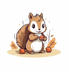 Squirrel With Nuts